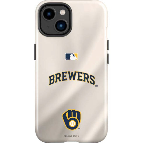 MLB Milwaukee Brewers Home Jersey iPhone 15 Impact Case